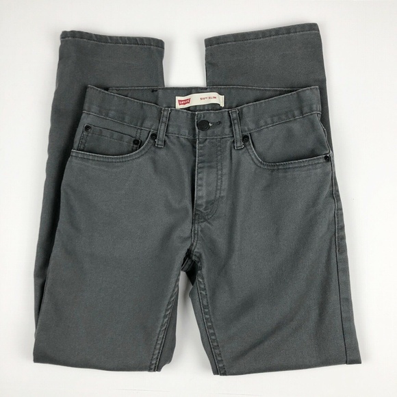 Levi's 511 SLIM Boy's Gray Jeans 16 REG - Picture 3 of 8